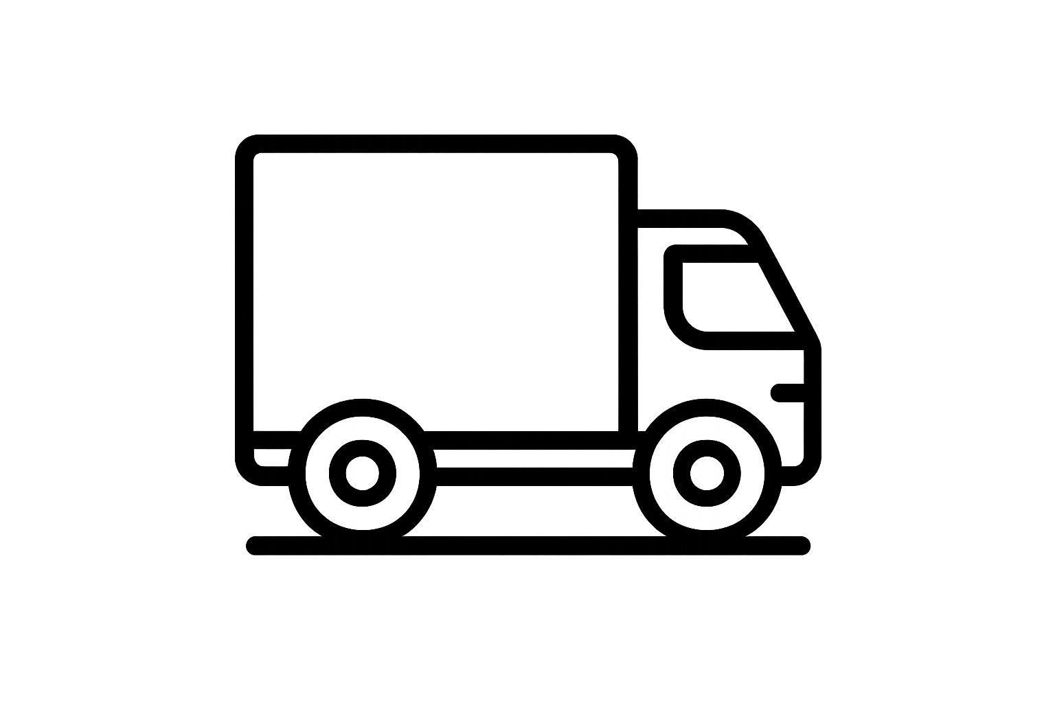 Simbolo de camion de entrega